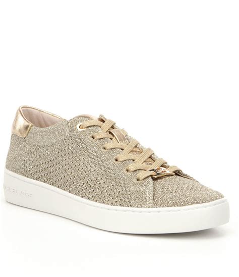 michael kors skyler sneaker gold|Michael Kors black gold sneakers.